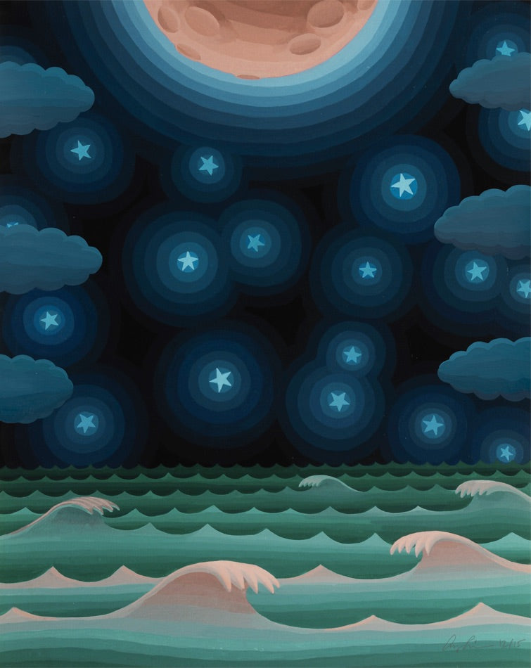 Moon, Stars & Waves